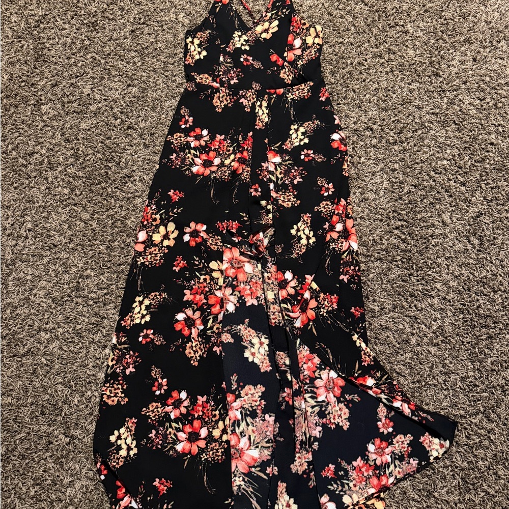 Miami Black Dress with Strappy Design
